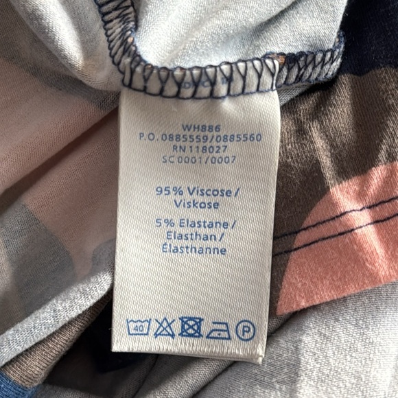 Boden Women’s 16L/Extra Large Midi Dress Long Sleeve Wrap Retro Pattern - Picture 6 of 6